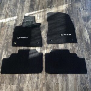 Lexus RX350 RX450h 2016–2021 OEM Carpet Floor Mats Black w/ Red Stitch